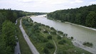Die Isar, von der Großhesseloher Brücke aus gesehen | Bild: BR / Ernst Eisenbichler