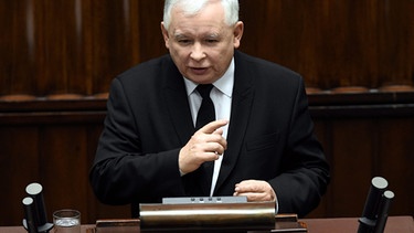 Jaroslaw Kaczynski, Parteichef der Regierungspartei PIS Partei Recht und Gerechtigkeit | Bild: picture-alliance/dpa