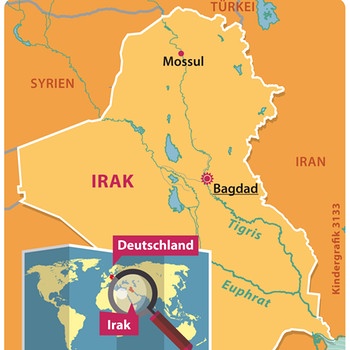 Karte von Irak | Bild: picture-alliance/dpa