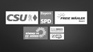 Logos der Parteien | Bild: BR