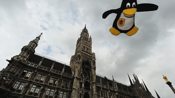 Linux im Münchner Rathaus (Symbolbild) | Bild: picture-alliance/dpa