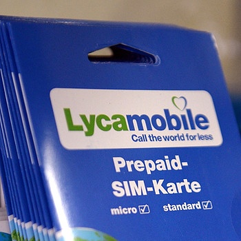 Prepaid Sim-Karten von Lycamobile | Bild: pa/dpa/Henning Kaiser