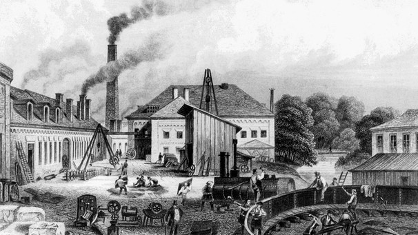 Maffei'sche Maschinenfabrik Hirschau, um 1860 | Bild: SZ Photo / Süddeutsche Zeitung Photo
