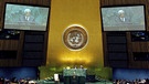 Mahmud Abbas bei einer Rede vor den Vereinten Nationen | Bild: picture-alliance/dpa