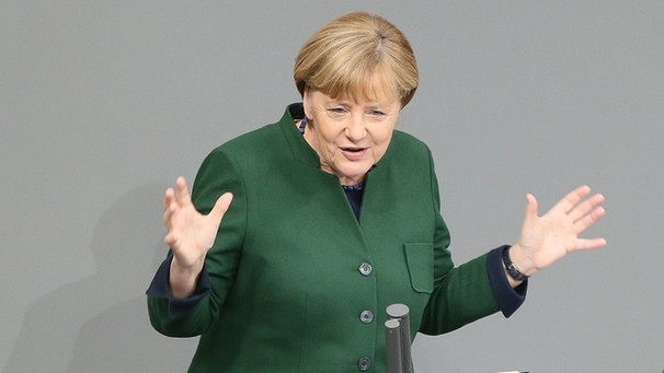 Angela Merkel im Bundestag  | Bild: picture-alliance/dpa