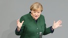 Angela Merkel im Bundestag  | Bild: picture-alliance/dpa
