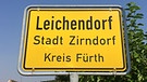 Ortsschild von Leichendorf | Bild: BR Studio-Franken/Andi Ebert