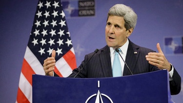 Nato-Außenminister beraten sich - John Kerry | Bild: picture-alliance/dpa