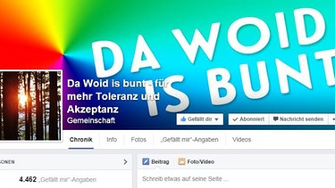 Die Facebook-Gruppe "Da Woid is bunt" | Bild: Screenshot BR