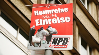 Wahlplakat der NPD (2011) | Bild: picture-alliance/dpa