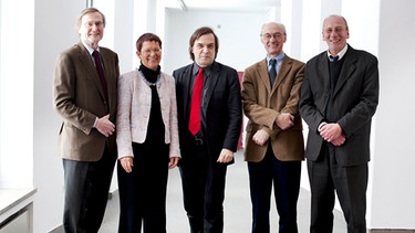 Hans Günter Hockerts, Marita Krauss, Peter Longerich, Winfried Nerdinger, Hans-Georg Küppers (von links nach rechts) | Bild: Anna-Lena Zintel