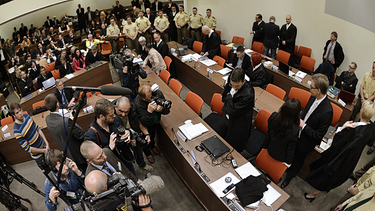 Oberlandesgericht München, 6. Mai 2013: Auftakt des NSU-Prozesses | Bild: picture-alliance/dpa