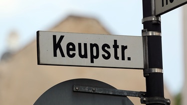 NSU-Prozess: Straßenschild Kölner Keupstraße | Bild: picture-alliance/dpa