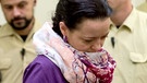 Die Angeklagte Beate Zschäpe im Gerichtssaal beim Oberlandesgericht München | Bild: picture-alliance/dpa