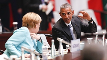 Barack Obama und Angela Merkel | Bild: picture-alliance/dpa