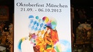 Das Oktoberfest-Plakat 2013, entworfen vom Münchner Studentem Akim Sämmer | Bild: BR/Max Hofstetter