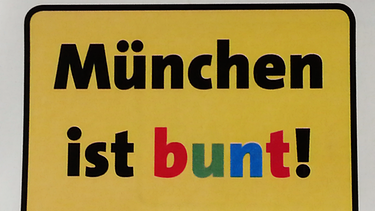 Aktion "München ist bunt" | Bild: BR/Sabine Weis