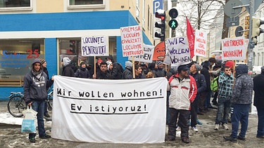 Obdachlosendemo in München am 1.3.2016 | Bild: BR/Eva Limmer