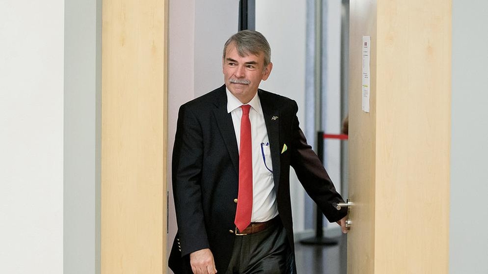 Gustl Mollath am letzten Prozesstag in Regensburg  | Bild: dpa-Bildfunk