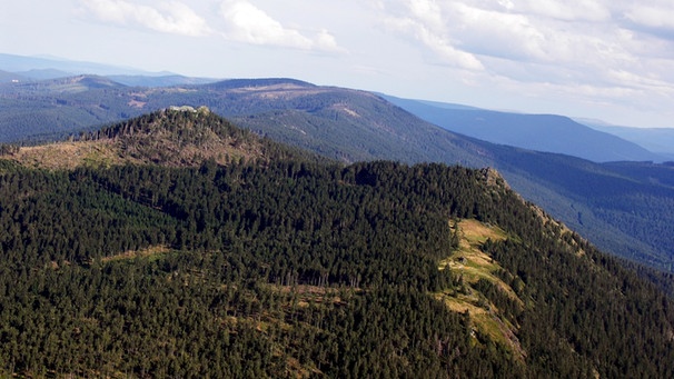Luftaufnahme des Osser im Bayerischen Wald (Landkreis Cham) | Bild: Claus Wietek / BR