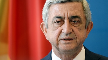 Sersch Sargsjan, armenischer Präsident  | Bild: Reuters/Ralf Hirschberger