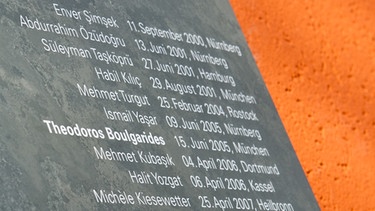 Gedenktafel für NSU-Opfer in München | Bild: picture-alliance/dpa