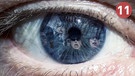 In einem Auge spiegeln sich die wutverzerrten Gesichter von Neonazis | Bild: colourbox.com; picture-alliance/dpa; br; montage:br