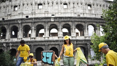 Der Müll in Rom ein Problem für Raggi | Bild: picture-alliance/dpa