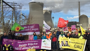 Demo vor dem AKW Gundremmingen | Bild: Joseph Weidl/BR