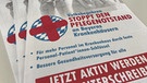 Flyer vom Volksbegehren gegen Pflegenotstand | Bild: BR / Johannes Hofelich