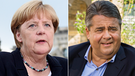Angela Merkel und Sigmar Gabriel | Bild: picture-alliance/dpa, Montage BR