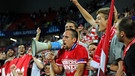 Franck Ribery mit den Fans | Bild: dpa-Bildfunk