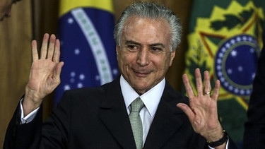 Neuer starker Mann Brasiliens: Michel Temer | Bild: picture-alliance/dpa