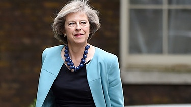 Theresa May, britische Innenministerin | Bild: pa/dpa/Andy Rain