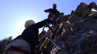Klettersteig oberhalb der Ramsau am Dachstein | Bild: BR / Redaktion Bergsteiger