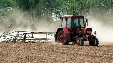 Traktor auf Feld | Bild: picture-alliance/dpa