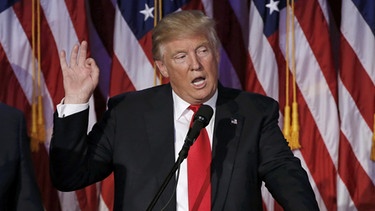 Trump redet nach Wahlsieg | Bild: Reuters (RNSP)/Mike Segar