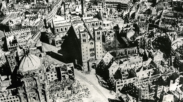 Das zerstörte Würzburg | Bild: Stadtarchiv Würzburg