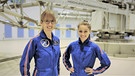 Checkerin Marina (rechts) mit Insa Thiele-Eich beim Astronautinnen-Training. | Bild: BR/megaherz gmbh/Miriam Bade