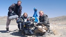 Fünf Kamerateams unterwegs rund um den Globus. Das BR-Team in Zentralasien. | Bild: BR