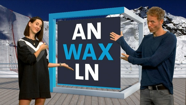 In der interaktive Web-Show "Anwaxln" blicken Carolin Ranz und Jan Wiecken ab 19. November 2020 immer donnerstags auf ein Wintersport-Highlight des folgenden Wochenendes | Bild: BR