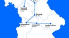 Streckengrafik der BR-Radltour 2024 | Bild: BR