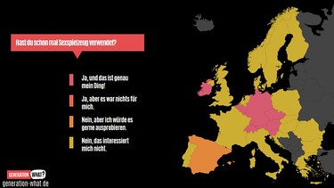Verwendung von Sexspielzeug im europaweiten Vergleich | Bild: BR/SWR/ZDF/Upian