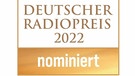 "Nominiert"-Logo des Deutschen Radiopreises | Bild: NDR/Deutscher Radiopreis