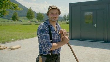 Landwirt Stephan Wohlfahrt aus Rettenberg im Allgäu in der BR-Sendung "Lust aufs Land" | Bild: BR