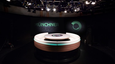 Das Fernsehstudio der Münchner Runde | Bild: BR/Lisa Hinder