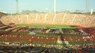 Das vollbesetzte Olympiastadion während der Eröffnungsfeier der XX. Olympischen Sommerspiele am 26.08.1972 | Bild: BR/Foto Sessner