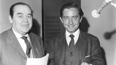 Alfred Pongratz (links) mit Hans Clarin  | Bild: BR / Fred Lindinger