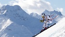 Viktoria Rebensburg beim Super G am 8. Dezember 2018 im Schweizer St. Moritz | Bild: dpa-Bildfunk/Jean-Christophe Bott