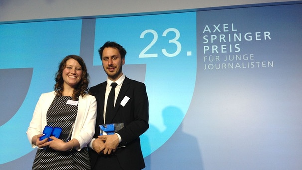 Die Preisträger Christiane Hawranek, 29, und Marco Maurer, 34 | Bild: BR